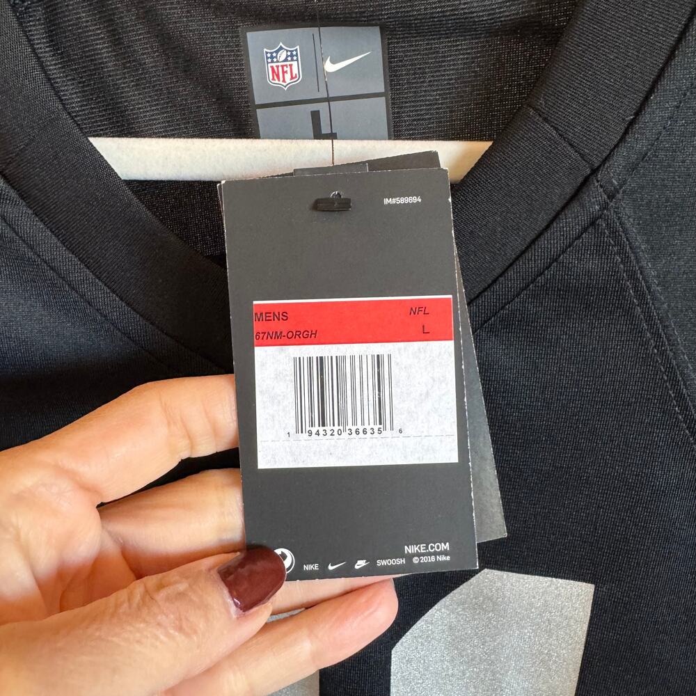 Nike NFL On Field Las Vegas Raiders Jersey #21 Coors Light Black Size L NWOT - Picture 2 of 5